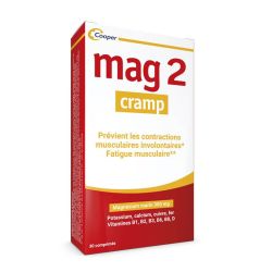 Mag2 Cramp Nouvelle Formule - 30 Comprimés - Réduit les contractions et la fatigue musculaire