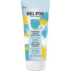 Hei Poa Shampoing Douche Après-Soleil - 200 ml - Nettoie, apaise et parfume après la plage