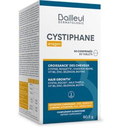 Bailleul Cystiphane Anagen Croissance des Cheveux 90 Comprimés – Anti-chute chronique