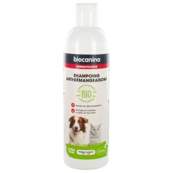 Biocanina Shampoing Anti-Démangeaisons Chien et Chat Bio - 240 ml - Soulage les irritations légères