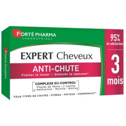 Forté Pharma Expert Anti-Chute - 90 Comprimés - Freine la Chute et Stimule la Repousse des Cheveux