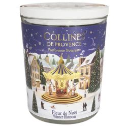 Collines de Provence Bougie Parfumée Fleur de Noël 180g – Ambiance chaleureuse