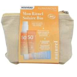 Alphanova Mon Rituel Solaire Bio - Trousse de 3 produits de protection solaire bio SPF50+