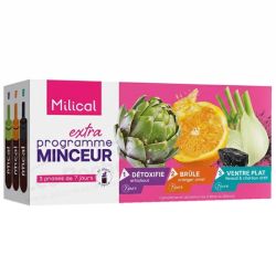 Milical Extra Programme Minceur Programme 21 jours - Brûle les graisses, détoxifie le foie, favorise un ventre plat