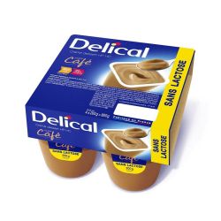 Delical Crème Dessert HP/HC Café Sans Lactose - 4 x 200g