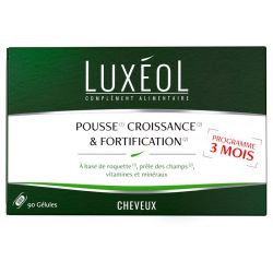 Luxéol Cheveux Pousse, Croissance et Fortification 3 mois 3x30 gélules