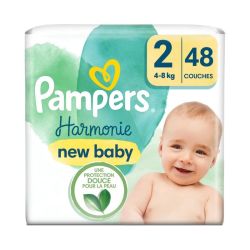 Pampers Harmonie Taille 2 / 4-8 kg - 48 Couches