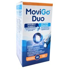 Norgine MoviGo Duo 10 sachets - Soulage la constipation associée aux gaz et ballonnements
