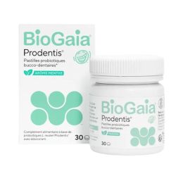 BioGaia® Prodentis® Pastilles Probiotiques Bucco-Dentaires Menthe - 30 Pastilles