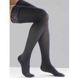 Thuasne Venoflex Secret Opaque Classe 2 Bas de Contention Noir - Long - Taille 1
