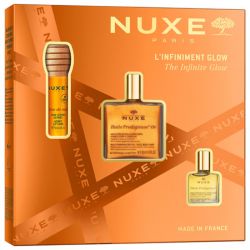 Nuxe Coffret L'infiniment Glow En Rose -  Huile Prodigieuse Or + Huile Prodigieuse + Baume lèvres Rêve de Miel