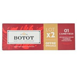 Botot 01 L'Ambitieux Pâte dentifrice parfumée Offre spéciale 2X75 ml - Cannelle, prévention caries et anti-plaque