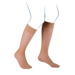 Thuasne Venoflex Incognito Absolu - Chaussettes de Contention - Taille 1 - Normal - Ambre