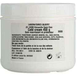 Gilbert Cold Cream - 450 g - Soin nourrissant et protecteur pour peaux sèches à très sèches