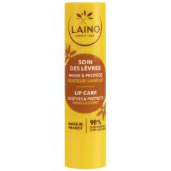 Laino Stick Soin des Lèvres - 4g - Senteur : Vanille - Répare, protège et adoucit les lèvres
