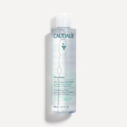 Caudalie Vinoclean Lotion Tonique Hydratante à l'Eau de Rose Bio 200ml - Tonifie, hydrate et parfait le démaquillage sans alcool