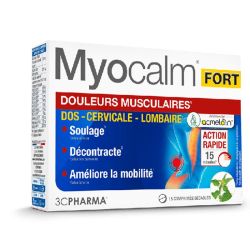 Les 3 Chênes Myocalm Fort - 15 comprimés sécables - Soulage, décontracte et améliore la mobilité musculaire