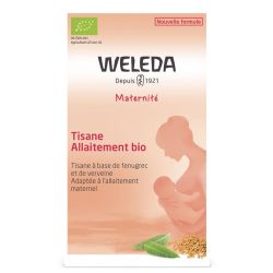 Weleda Maternité Tisane Allaitement Fenouil Verveine Bio 20 Sachets – Stimulation de la lactation et digestion