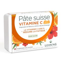 Lehning Pâte Suisse Vitamine C Réduit la Fatigue - 40 Gommes