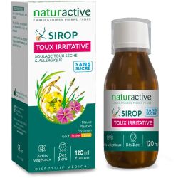 Naturactive Sirop Toux Irritative - 120ml - Soulagement rapide des toux sèches et irritatives
