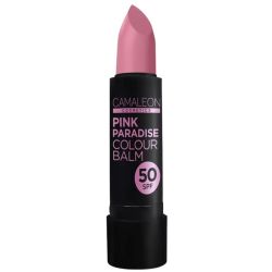 Camaleon Cosmetics Baume à Lèvres Hydratant Rose Pink Paradise – Réparateur et protecteur SPF 50