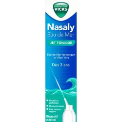 Nasaly Eau de Mer Jet Tonique - 120 ml - Nettoie, décongestionne et aide à mieux respirer