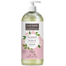 Cattier Gel Douche Sans Sulfate Aloe Vera Rose Pivoine Bio 1L – Douceur et élégance