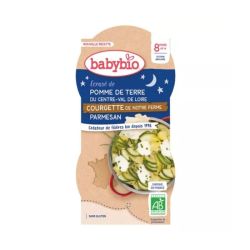 Babybio Bowl Pomme de Terre Courgette Parmesan 8 mois - 2 x 200g