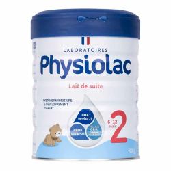 Physiolac 2 Lait Infantile en Poudre - 6 à 12 Mois - 800 g