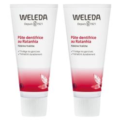 Weleda Pâte Dentifrice au Ratanhia Lot de 2 x 75ml – Fraîcheur et protection gencives