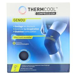 ThermCool Compression Manchon Genou 35 à 51 cm - Maintien et confort articulaire