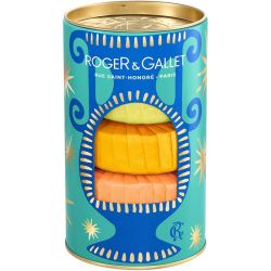 Roger & Gallet Coffret de Noël 3 Savons Bienfaisants - 3x100g - Vanille Soleil, Néroli, Fleur d'Osmanthus