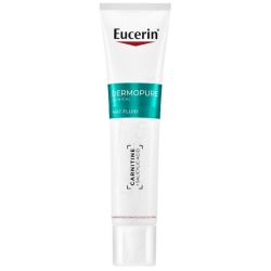 Eucerin DermoPure Mat Fluide Matifiant 40 ml - Effet anti-brillance 8h, réduit les imperfections, apaise les irritations