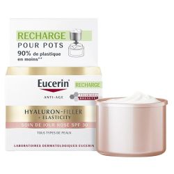 Eucerin Hyaluron-Filler + Elasticity Soin de Jour Rose SPF30 Signes de l'Âge - Recharge 50ml