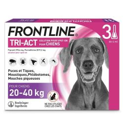 Frontline Tri-Act Spot-On Chiens 20-40 kg - 3 Pipettes