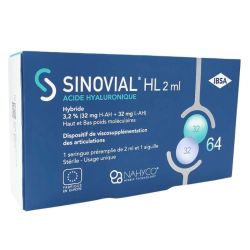 IBSA Sinovial HL 2 ml - viscosupplémentation des articulations