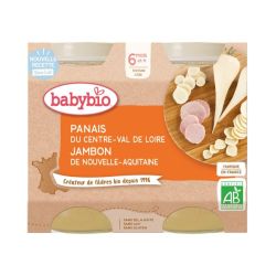 Babybio Petit Pot Panais Jambon 6 mois - 2 x 200g