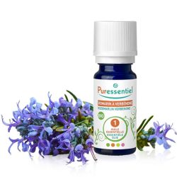 Puressentiel Huile Essentielle Romarin à Verbénone Bio 5 ml – Régénérateur du foie, purifiant cutané et cicatrisant d'exception