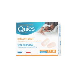 Quies Protections auditives en cire grande taille - Réduction efficace des nuisances sonores pour grands conduits auditifs