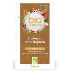 Vitavea Infusion Bio Pain d'Épices - 20 Sachets - Pause gourmande et réconfortante