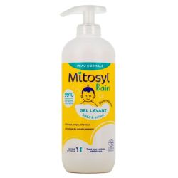 Mitosyl Gel Lavant Corps et Cheveux - Dès la Naissance - Aux Vertus Adoucissantes et Protectrices - 490 ml