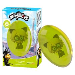 Le Comptoir Du Bain Savon Solide Miraculous Chat Noir - Parfum Poire - Nettoie Délicatement - 75g