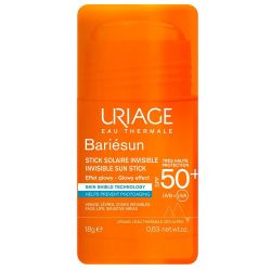 Uriage Bariésun Stick Solaire Invisible SPF50+ - 18g - Visage et Zones Sensibles