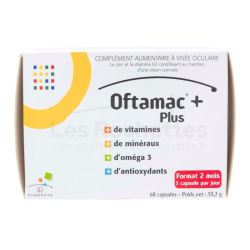Théa Oftamac + Plus - Complément Alimentaire - Vieillissement Oculaire - 60 Gélules / 2 mois