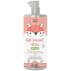 MKL Green Gel Lavant Doux Bio - 1 L - Nettoie délicatement le visage, le corps et les cheveux de bébé