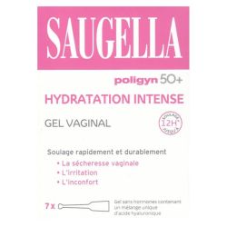 Saugella Poligyn 50+ - 7 unidoses - Soulagement durable de la sécheresse intime