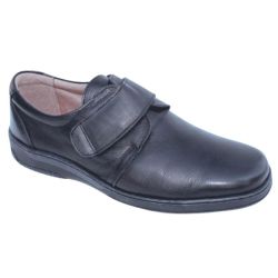 Gibaud CHUT Corfou Noir - Chaussures Confort Homme Pieds Déformés