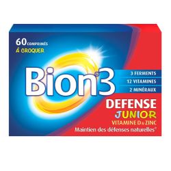 Bion3 Défense Junior 60 comprimés à croquer - Vitamines pour les enfants