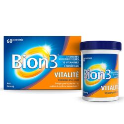 Bion3 Vitalité 60 comprimés - Vitamines contre la fatigue