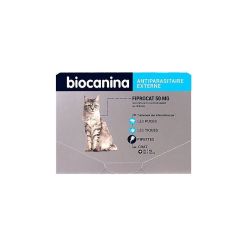 Biocanina Fiprocat 50 mg Solution Spot-On Chats 3 Pipettes de 0,5 ml